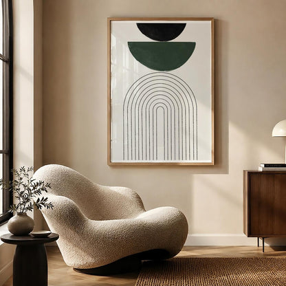 TAWミッドセンチュリーモダン アブストラクトTAW Mid Century Modern Abstract Art Poster No.022