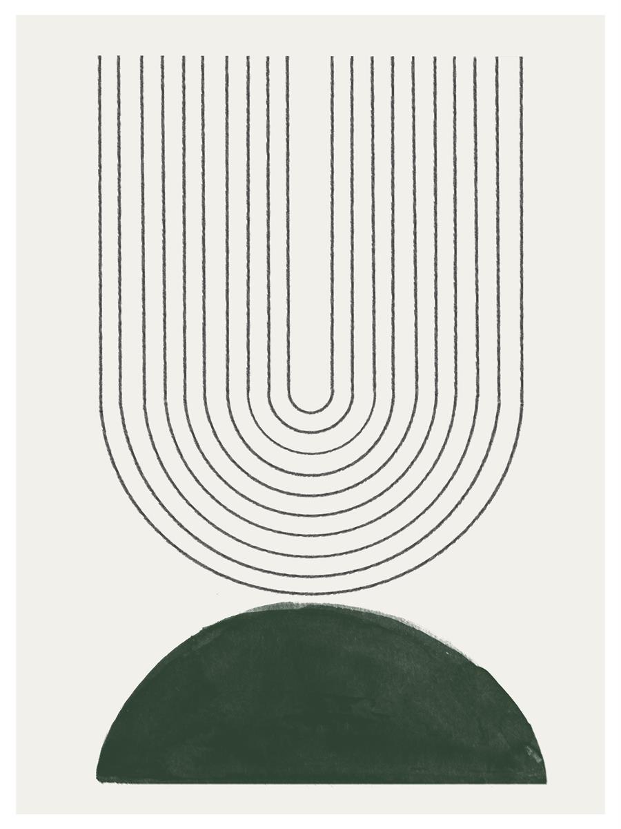 TAWミッドセンチュリーモダン アブストラクトTAW Mid Century Modern Abstract Art Poster No.023