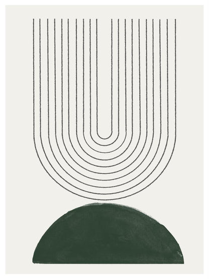 TAWミッドセンチュリーモダン アブストラクトTAW Mid Century Modern Abstract Art Poster No.023