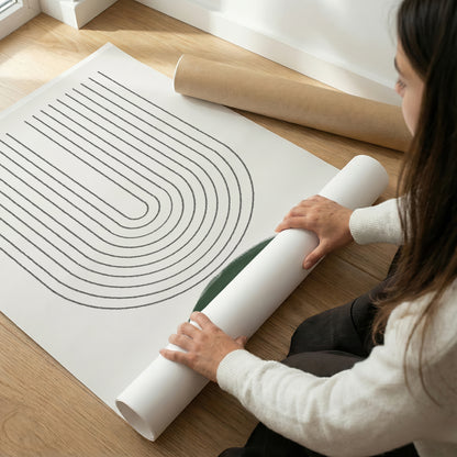 TAWミッドセンチュリーモダン アブストラクトTAW Mid Century Modern Abstract Art Poster No.023