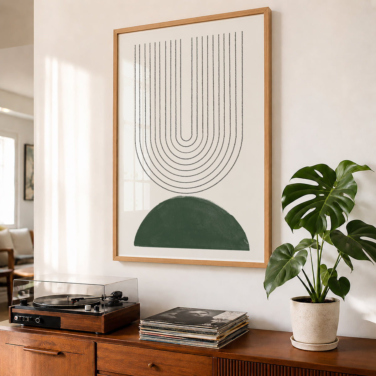 TAWミッドセンチュリーモダン アブストラクトTAW Mid Century Modern Abstract Art Poster No.023