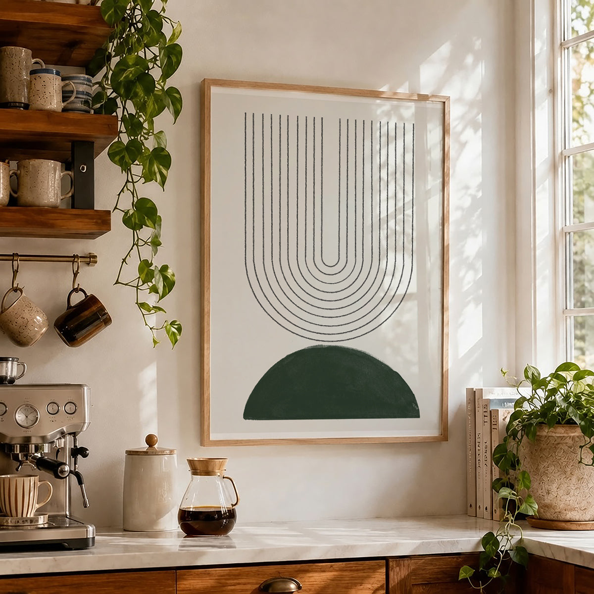 TAWミッドセンチュリーモダン アブストラクトTAW Mid Century Modern Abstract Art Poster No.023