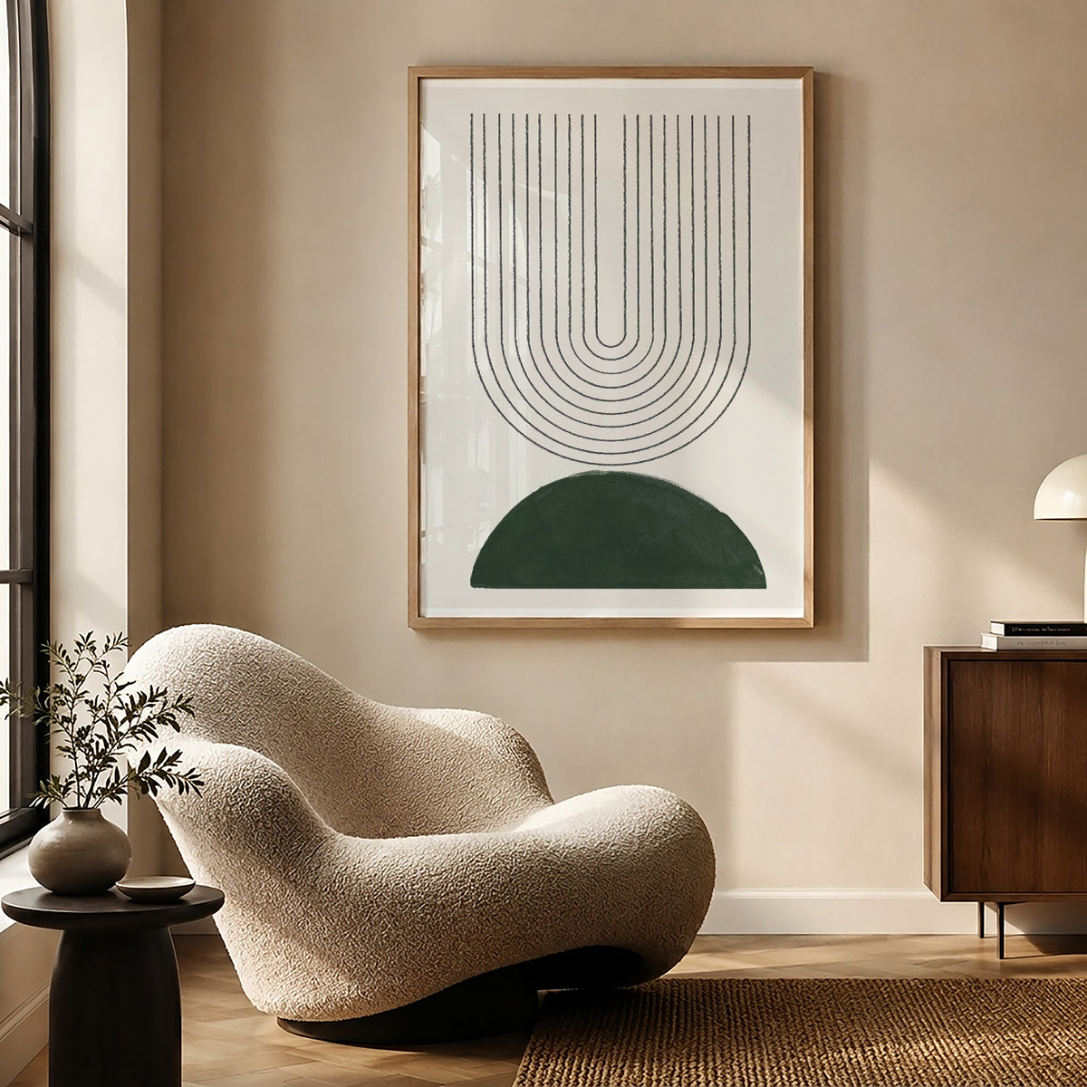 TAWミッドセンチュリーモダン アブストラクトTAW Mid Century Modern Abstract Art Poster No.023