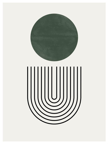 TAWミッドセンチュリーモダン アブストラクトTAW Mid Century Modern Abstract Art Poster No.024