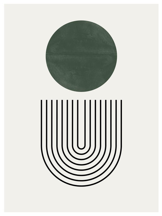 TAWミッドセンチュリーモダン アブストラクトTAW Mid Century Modern Abstract Art Poster No.024