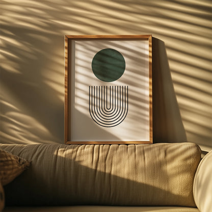 TAWミッドセンチュリーモダン アブストラクトTAW Mid Century Modern Abstract Art Poster No.024