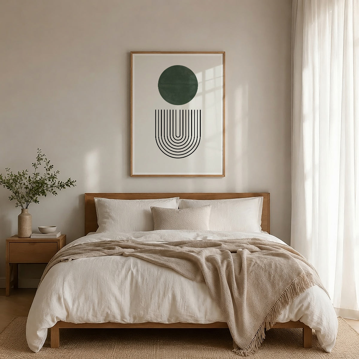 TAWミッドセンチュリーモダン アブストラクトTAW Mid Century Modern Abstract Art Poster No.024