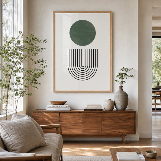 TAWミッドセンチュリーモダン アブストラクトTAW Mid Century Modern Abstract Art Poster No.024