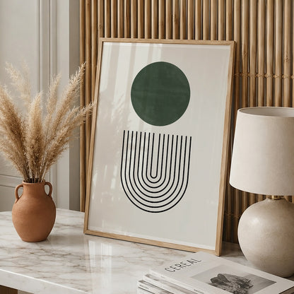 TAWミッドセンチュリーモダン アブストラクトTAW Mid Century Modern Abstract Art Poster No.024