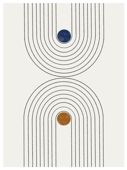 TAWミッドセンチュリーモダン アブストラクトTAW Mid Century Modern Abstract Art Poster No.025
