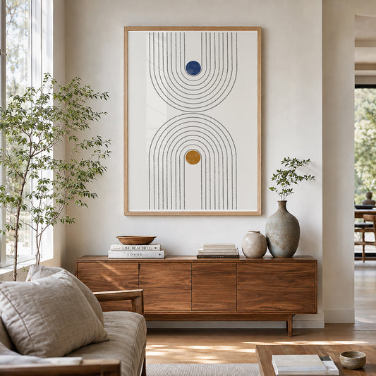 TAWミッドセンチュリーモダン アブストラクトTAW Mid Century Modern Abstract Art Poster No.025