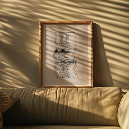 TAWミッドセンチュリーモダン アブストラクトTAW Mid Century Modern Abstract Art Poster No.027