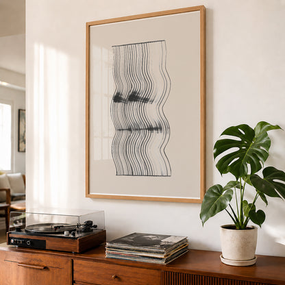TAWミッドセンチュリーモダン アブストラクトTAW Mid Century Modern Abstract Art Poster No.027