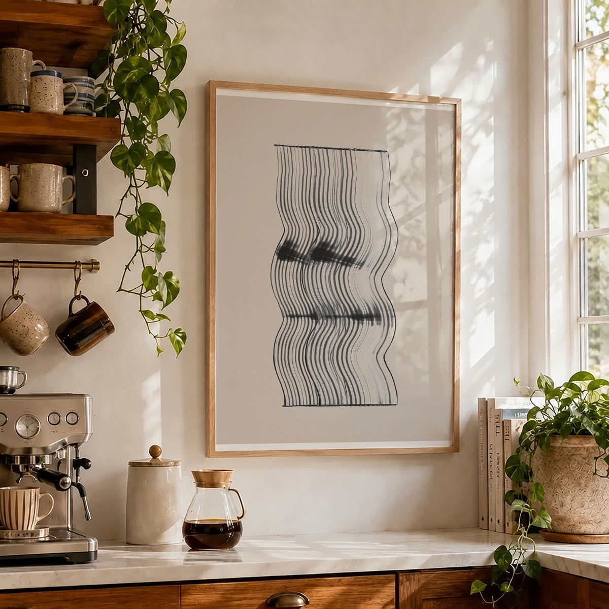 TAWミッドセンチュリーモダン アブストラクトTAW Mid Century Modern Abstract Art Poster No.027
