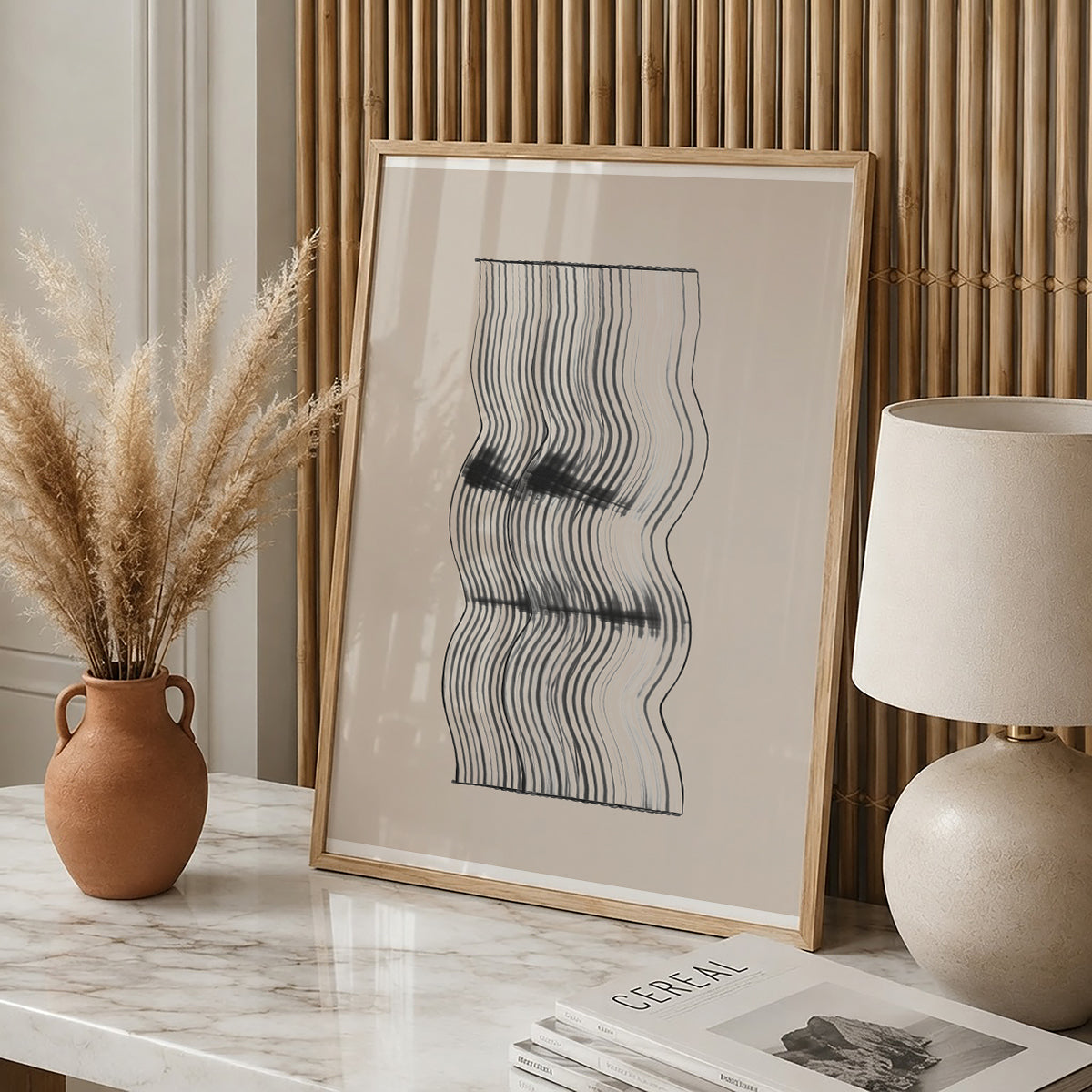 TAWミッドセンチュリーモダン アブストラクトTAW Mid Century Modern Abstract Art Poster No.027