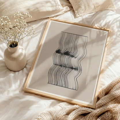 TAWミッドセンチュリーモダン アブストラクトTAW Mid Century Modern Abstract Art Poster No.027
