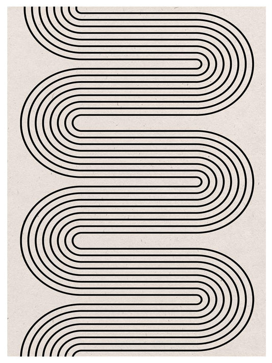 TAWミッドセンチュリーモダン アブストラクトTAW Mid Century Modern Abstract Art Poster No.028