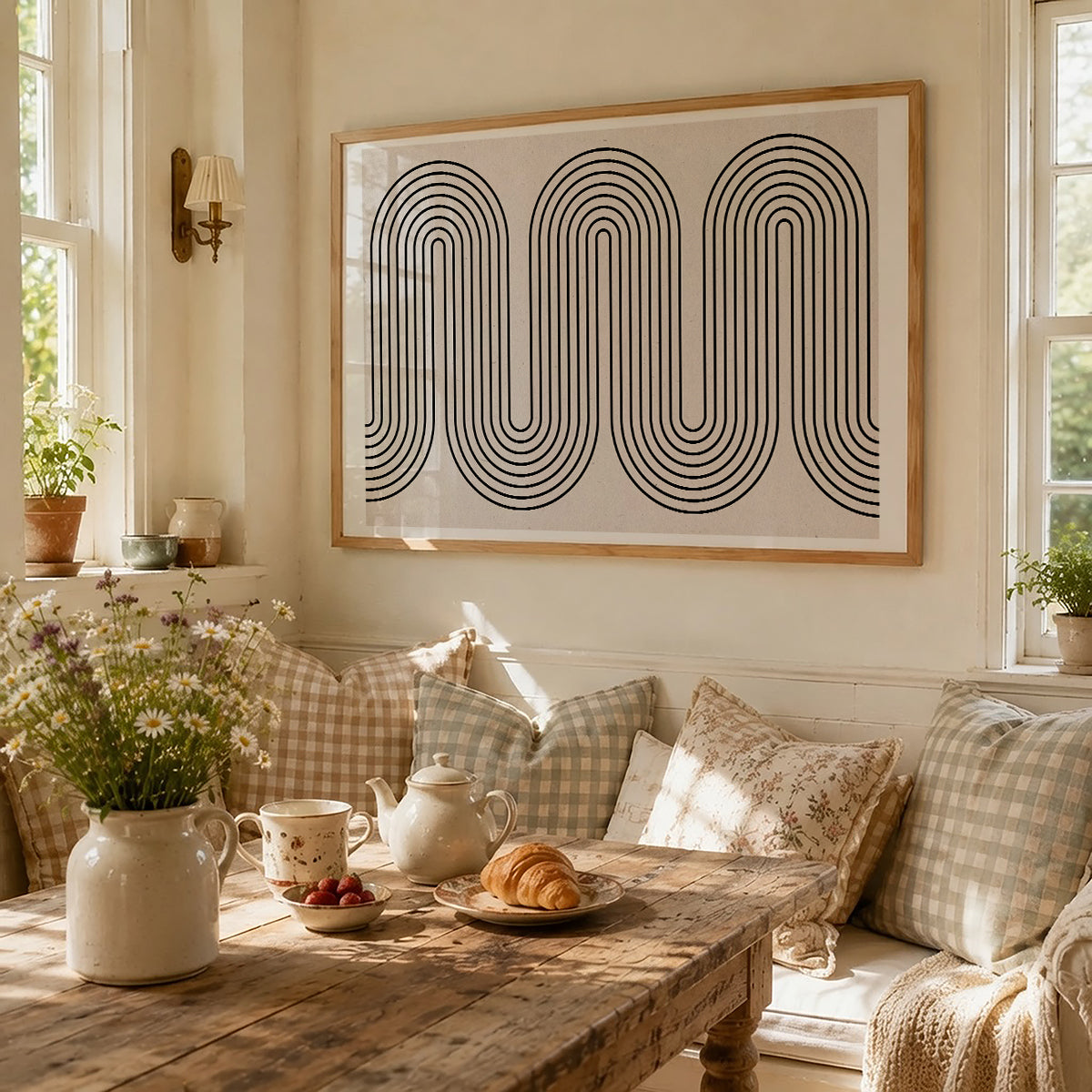 TAWミッドセンチュリーモダン アブストラクトTAW Mid Century Modern Abstract Art Poster No.028