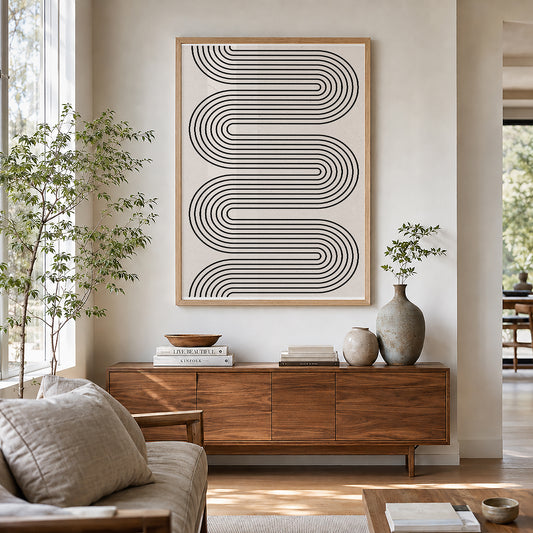 TAWミッドセンチュリーモダン アブストラクトTAW Mid Century Modern Abstract Art Poster No.028