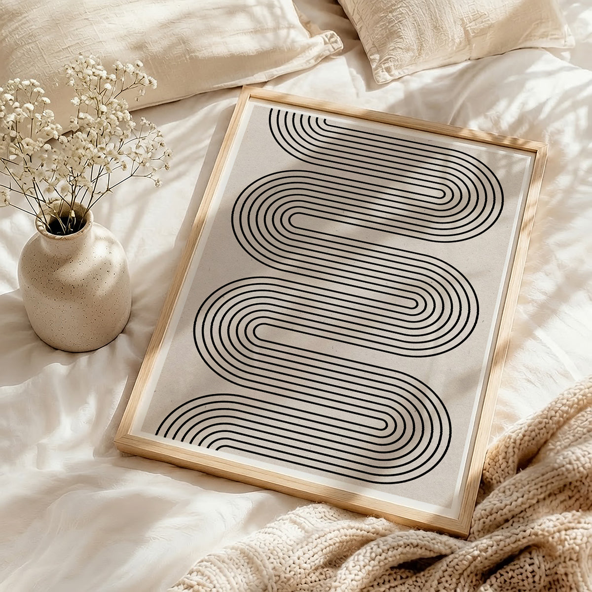 TAWミッドセンチュリーモダン アブストラクトTAW Mid Century Modern Abstract Art Poster No.028