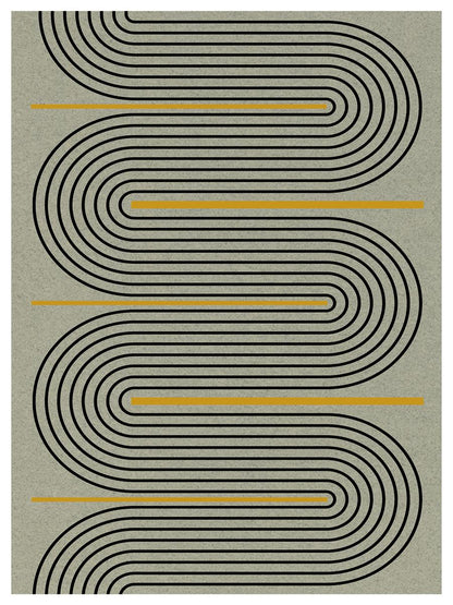 TAWミッドセンチュリーモダン アブストラクトTAW Mid Century Modern Abstract Art Poster No.029