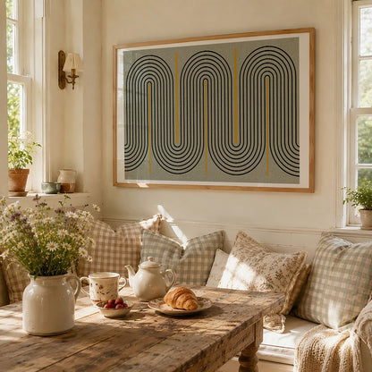 TAWミッドセンチュリーモダン アブストラクトTAW Mid Century Modern Abstract Art Poster No.029