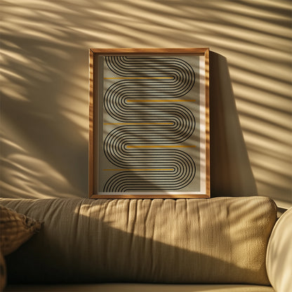 TAWミッドセンチュリーモダン アブストラクトTAW Mid Century Modern Abstract Art Poster No.029