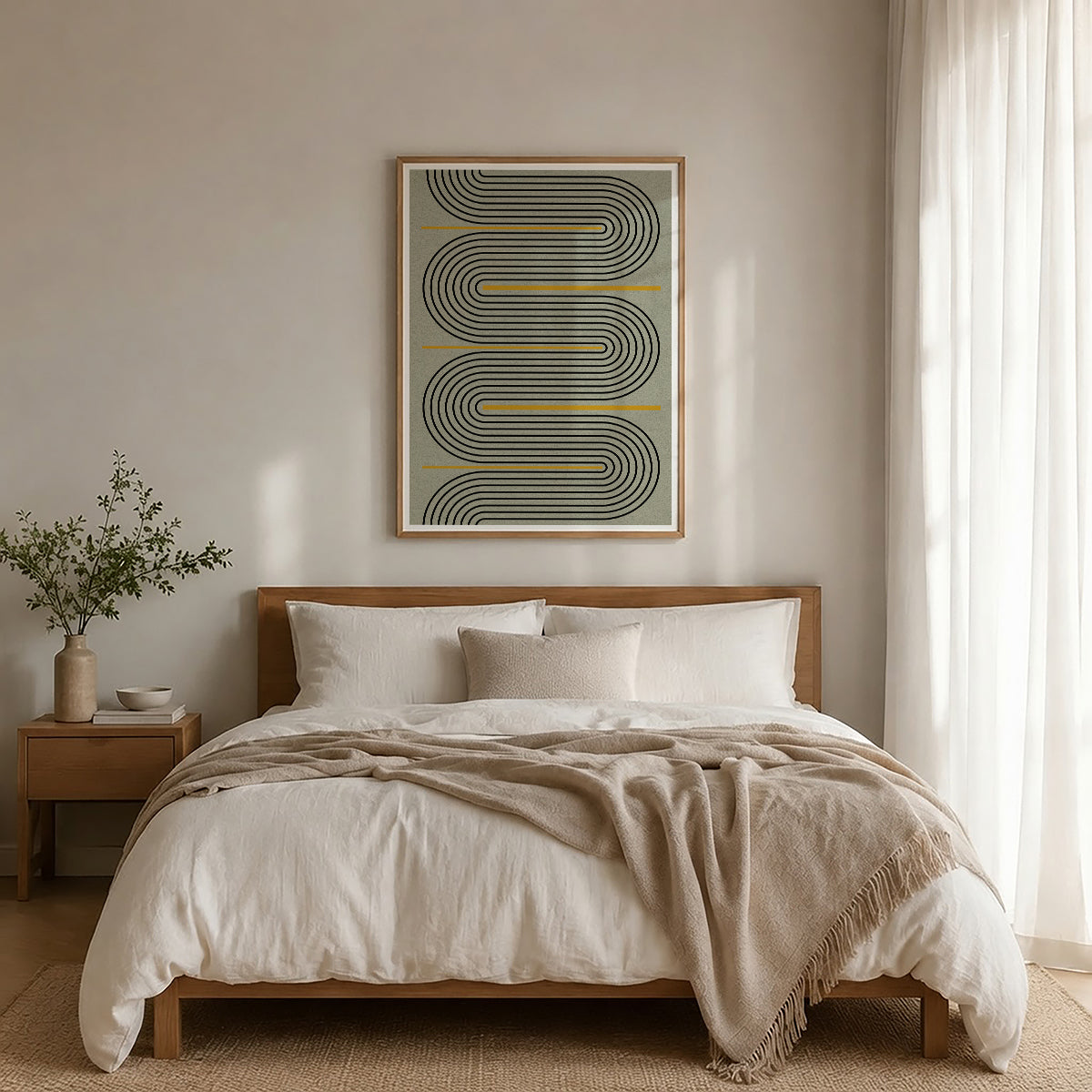 TAWミッドセンチュリーモダン アブストラクトTAW Mid Century Modern Abstract Art Poster No.029