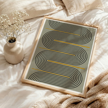 TAWミッドセンチュリーモダン アブストラクトTAW Mid Century Modern Abstract Art Poster No.029