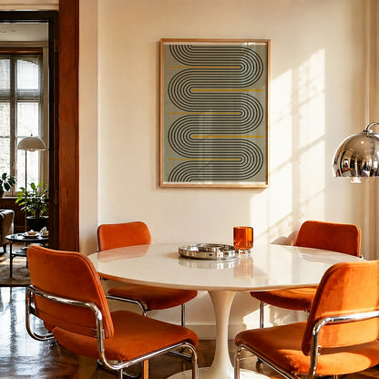TAWミッドセンチュリーモダン アブストラクトTAW Mid Century Modern Abstract Art Poster No.029