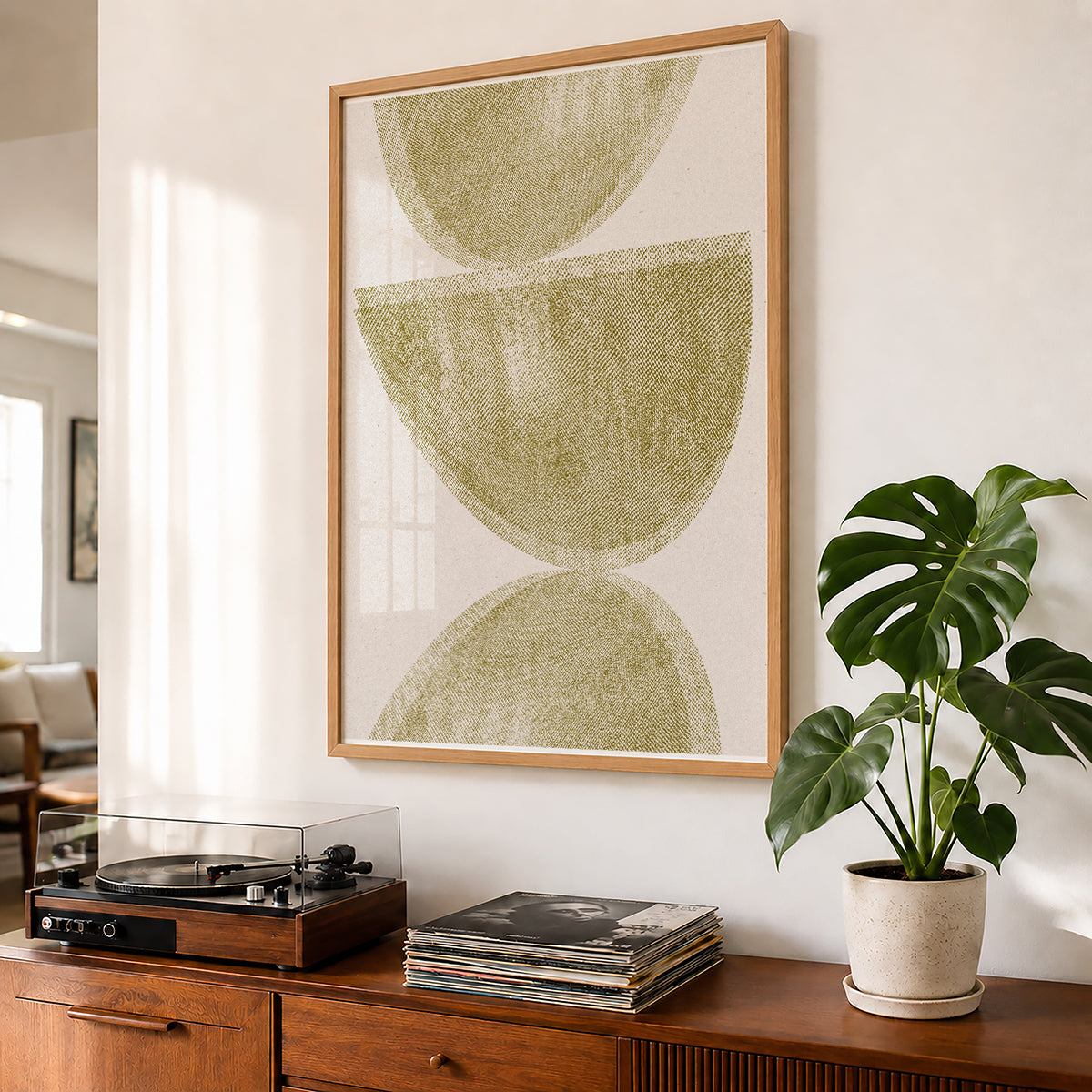 TAWミッドセンチュリーモダン アブストラクトTAW Mid Century Modern Abstract Art Poster No.030