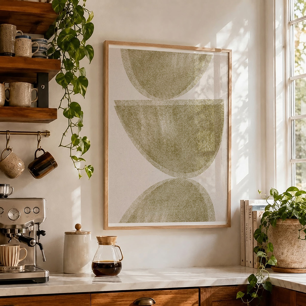 TAWミッドセンチュリーモダン アブストラクトTAW Mid Century Modern Abstract Art Poster No.030