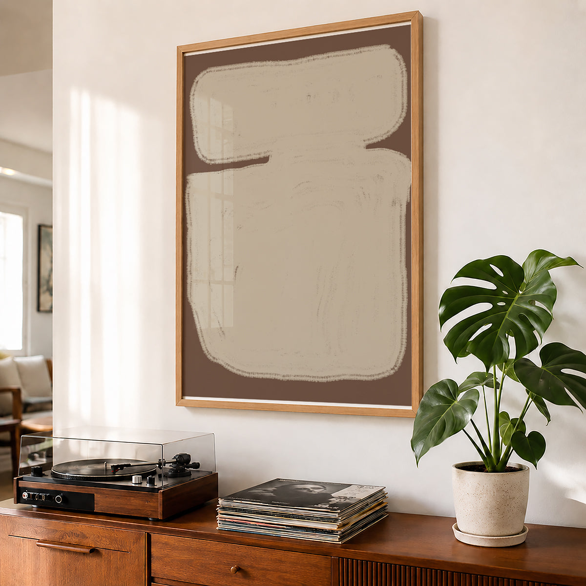 TAWミッドセンチュリーモダン アブストラクトTAW Mid Century Modern Abstract Art Poster No.031