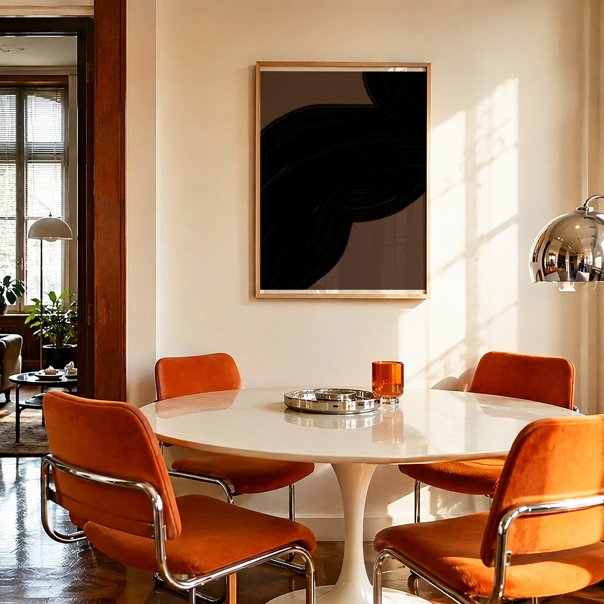 TAWミッドセンチュリーモダン アブストラクトTAW Mid Century Modern Abstract Art Poster No.032