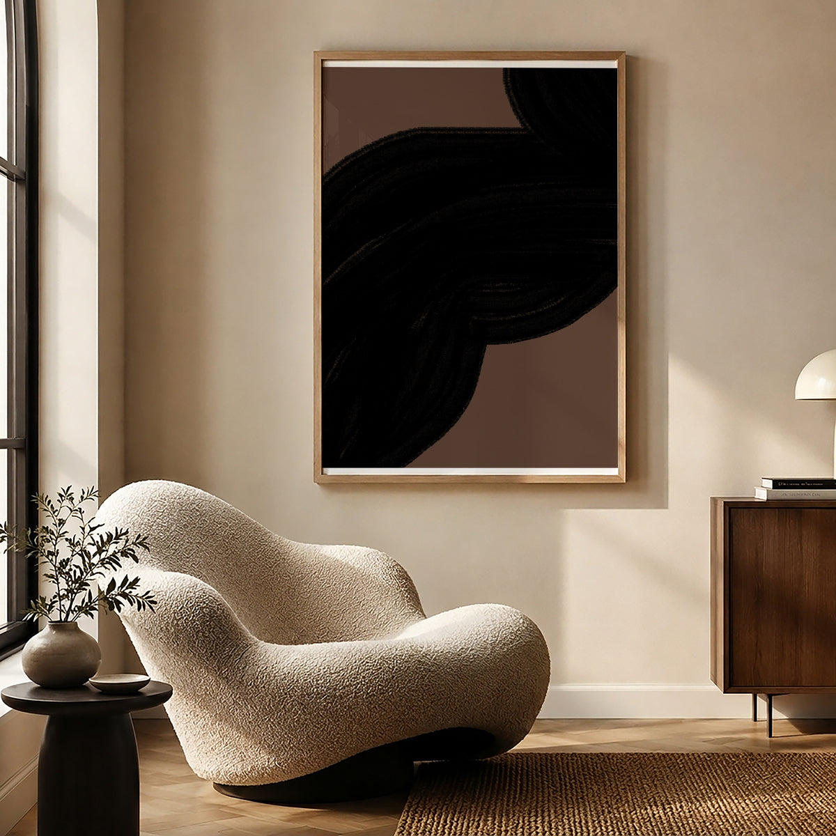 TAWミッドセンチュリーモダン アブストラクトTAW Mid Century Modern Abstract Art Poster No.032