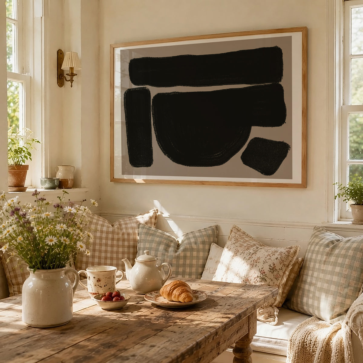 TAWミッドセンチュリーモダン アブストラクトTAW Mid Century Modern Abstract Art Poster No.033