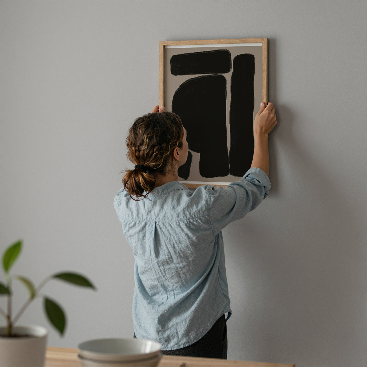 TAWミッドセンチュリーモダン アブストラクトTAW Mid Century Modern Abstract Art Poster No.033