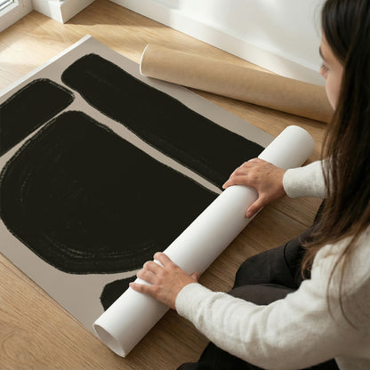 TAWミッドセンチュリーモダン アブストラクトTAW Mid Century Modern Abstract Art Poster No.033