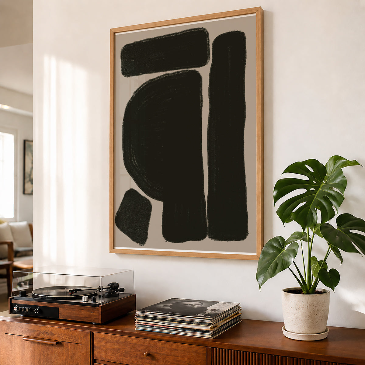 TAWミッドセンチュリーモダン アブストラクトTAW Mid Century Modern Abstract Art Poster No.033