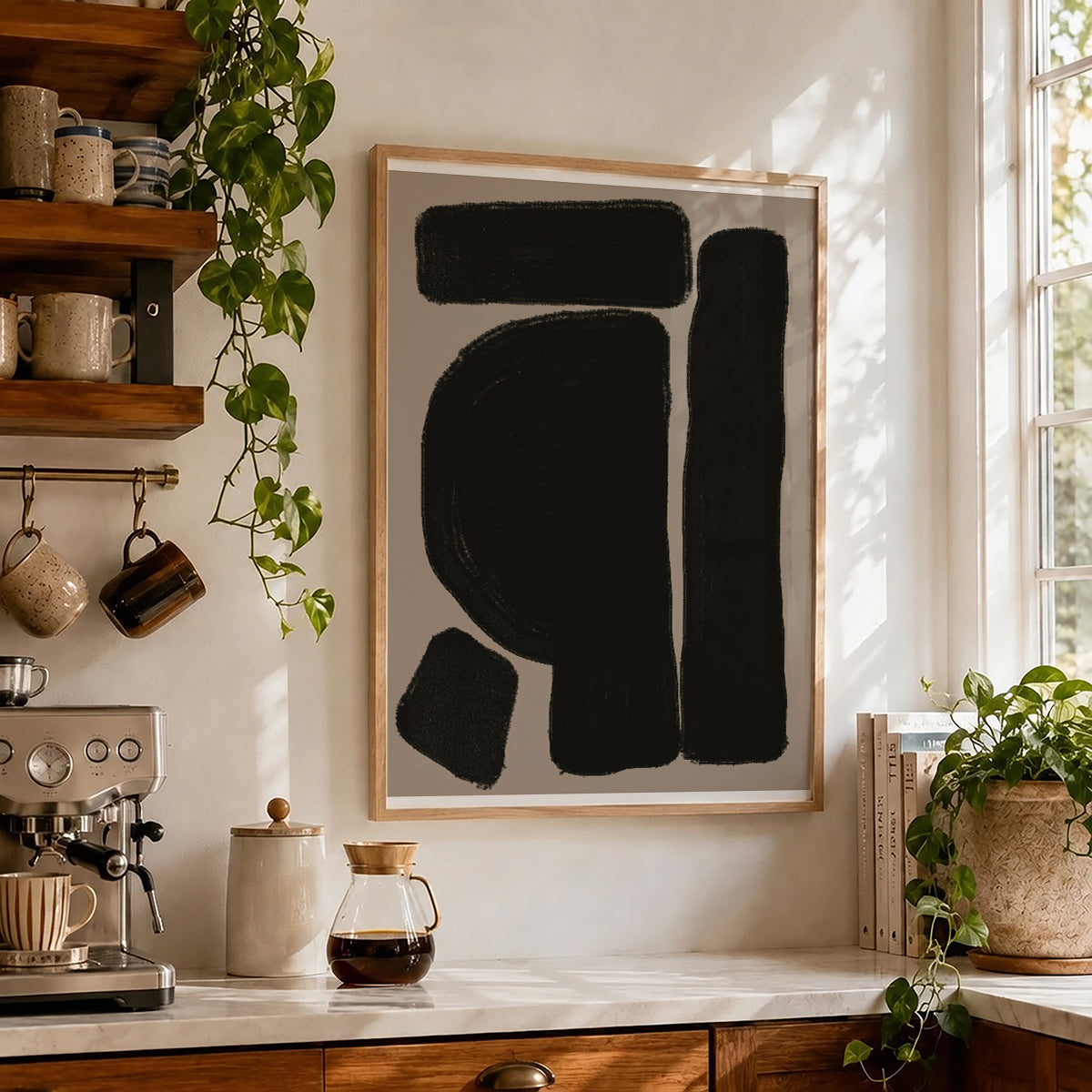 TAWミッドセンチュリーモダン アブストラクトTAW Mid Century Modern Abstract Art Poster No.033