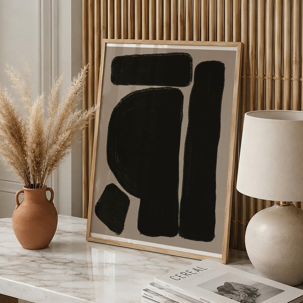 TAWミッドセンチュリーモダン アブストラクトTAW Mid Century Modern Abstract Art Poster No.033