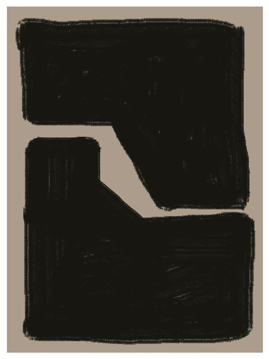 TAWミッドセンチュリーモダン アブストラクトTAW Mid Century Modern Abstract Art Poster No.034