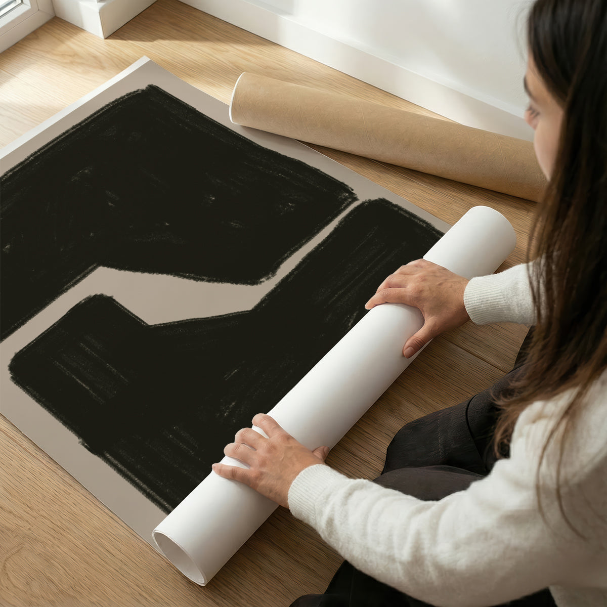 TAWミッドセンチュリーモダン アブストラクトTAW Mid Century Modern Abstract Art Poster No.034