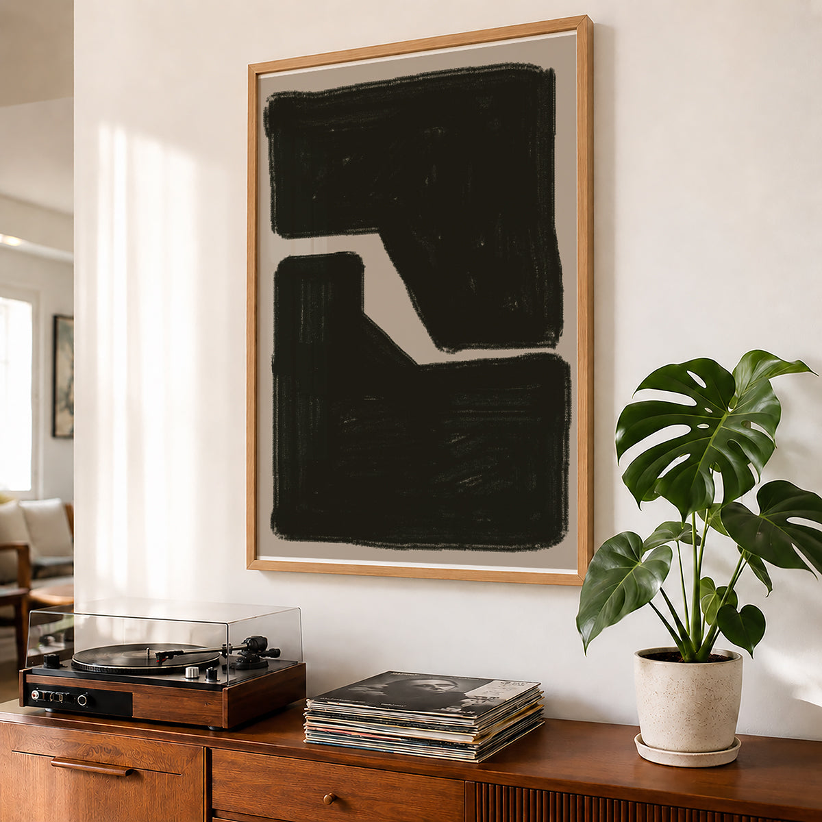 TAWミッドセンチュリーモダン アブストラクトTAW Mid Century Modern Abstract Art Poster No.034