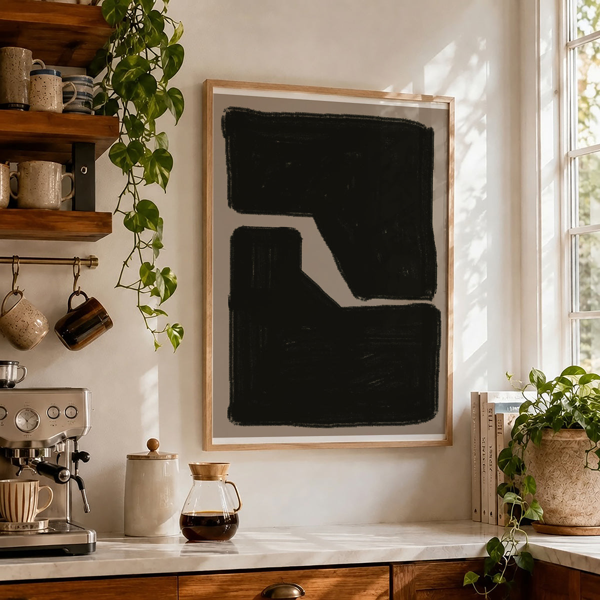 TAWミッドセンチュリーモダン アブストラクトTAW Mid Century Modern Abstract Art Poster No.034
