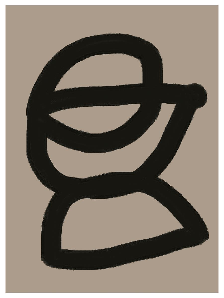 TAWミッドセンチュリーモダン アブストラクトTAW Mid Century Modern Abstract Art Poster No.035