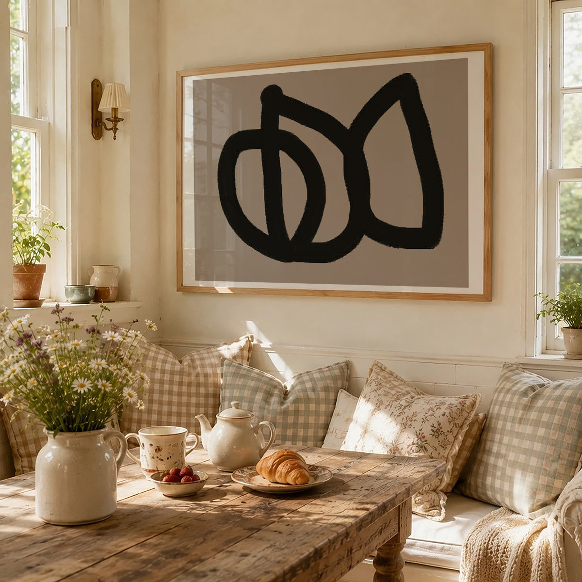 TAWミッドセンチュリーモダン アブストラクトTAW Mid Century Modern Abstract Art Poster No.035