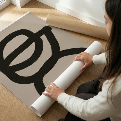 TAWミッドセンチュリーモダン アブストラクトTAW Mid Century Modern Abstract Art Poster No.035