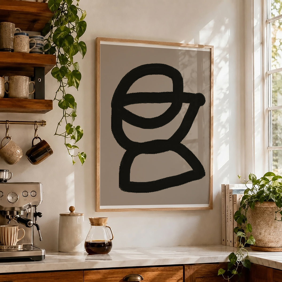 TAWミッドセンチュリーモダン アブストラクトTAW Mid Century Modern Abstract Art Poster No.035