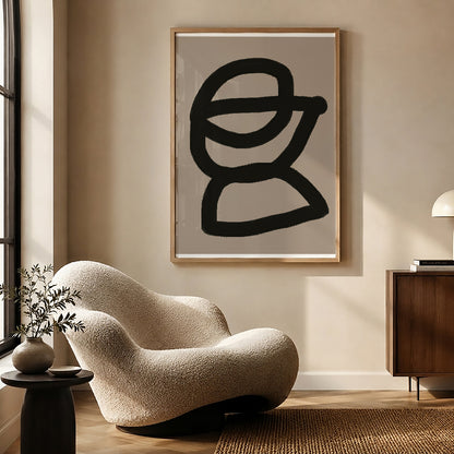 TAWミッドセンチュリーモダン アブストラクトTAW Mid Century Modern Abstract Art Poster No.035